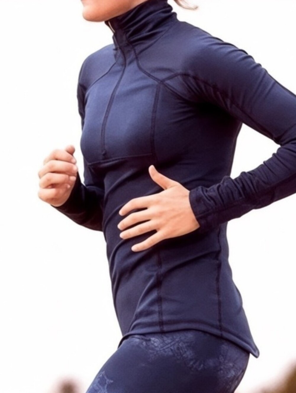 CALIA by Carrie Underwood Navy Active Quarter Zip - Picture 1 of 7
